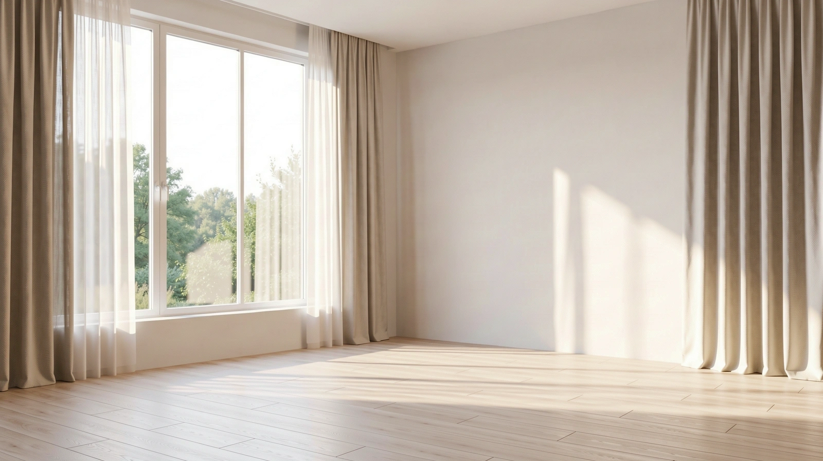 Clear natural light in a peaceful space
